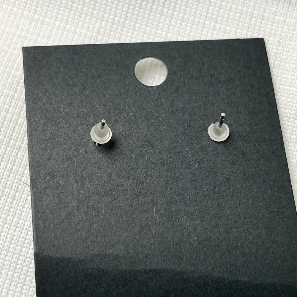 ASL I Love You Hand Sign‎ Stud Earrings Wood Tone Trendy Minimalist